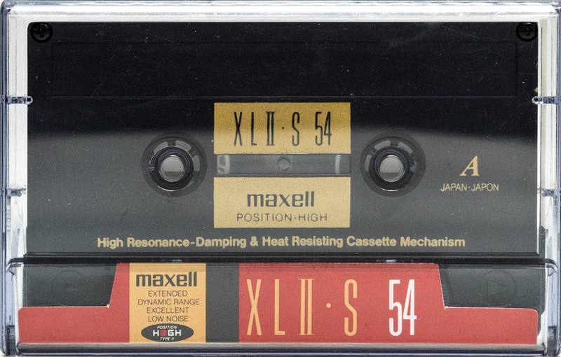 Compact Cassette Maxell XLII-S 54 "XLII-S 54(E)" Type II Chrome 1995 Japan