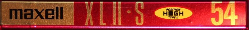 Compact Cassette Maxell XLII-S 54 "XLII-S 54(E)" Type II Chrome 1995 Japan