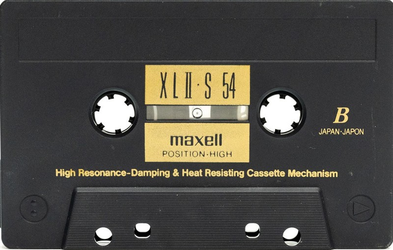 Compact Cassette Maxell XLII-S 54 "XLII-S 54(E)" Type II Chrome 1995 Japan