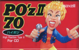 Compact Cassette Maxell PO`z 70 "POZ2-70" Type II Chrome 1995 Japan