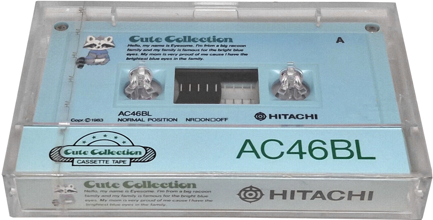 Compact Cassette Hitachi Cute Collection 46 "AC46BL" Type I Normal 1983 Japan