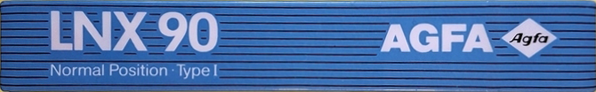 Compact Cassette AGFA LNX 90 Type I Normal 1989 Europe