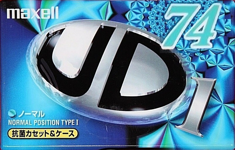 Compact Cassette Maxell UDI / UD1 74 "UD1-74M" Type I Normal 1999 Japan