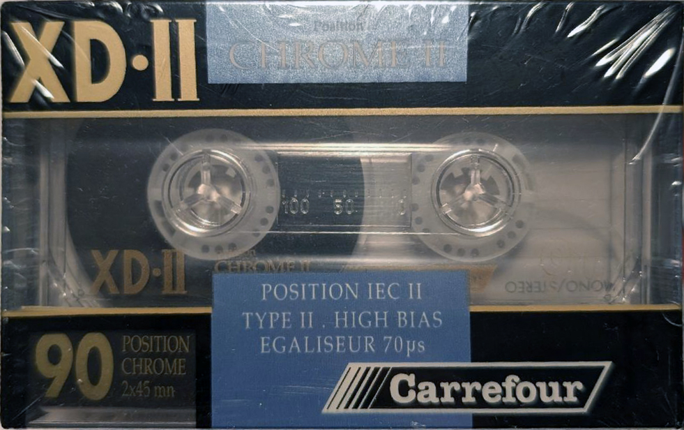 Compact Cassette Carrefour XD-II 90 Type II Chrome France