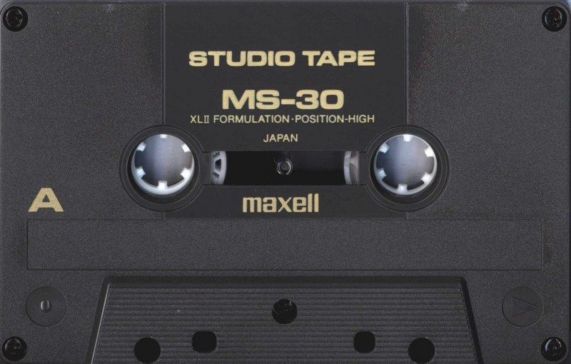 Compact Cassette Maxell Studio Tape MS 30 Type II Chrome 1993 USA