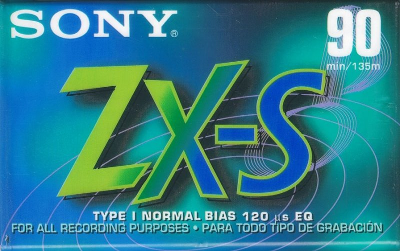 Compact Cassette Sony ZX-S 90 "C-90ZXS" Type I Normal North America