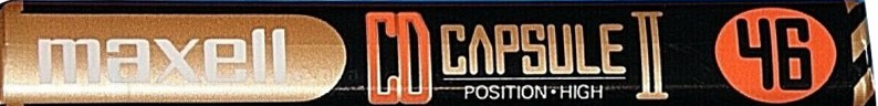 Compact Cassette Maxell CD Capsule II 46 "CDC-II 46" Type II Chrome 1990 Japan
