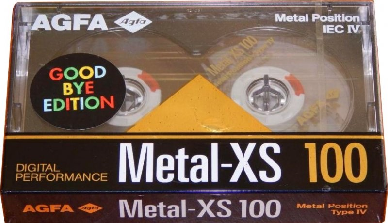 Compact Cassette AGFA Metal-XS 100 "Good Bye Edition" Type IV Metal 1991 Europe