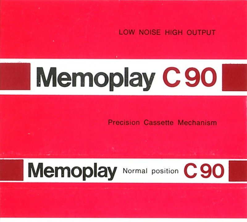 Compact Cassette Memoplay 90 Type I Normal Yugoslavia