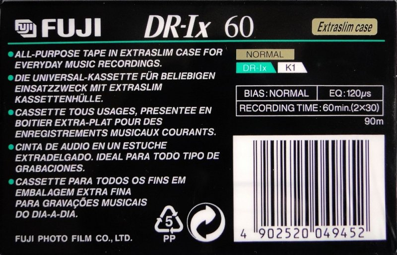 Compact Cassette: FUJI Fuji - DR-Ix 60