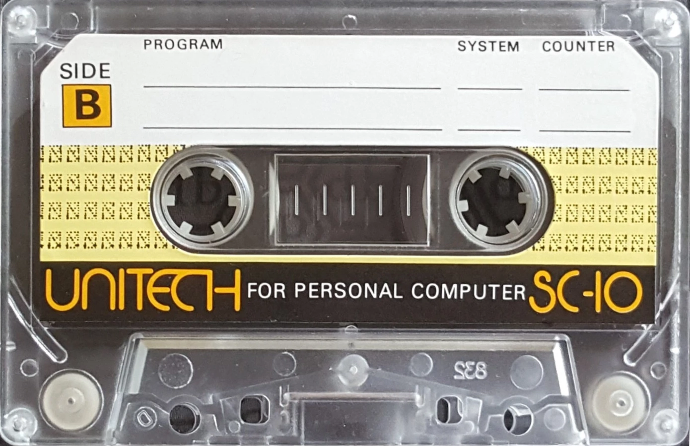 Compact Cassette Unitech SC 10 Computer Cassette 1983 Japan