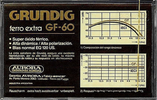 Compact Cassette Grundig GF 60 Type I Normal 1991 Latin America