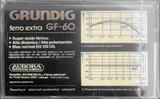 Compact Cassette Grundig GF 60 Type I Normal 1991 Latin America