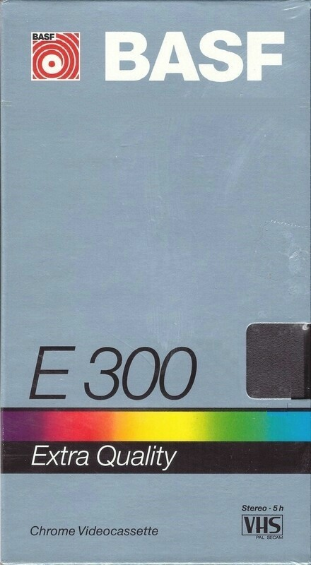 VHS, Video Home System BASF Extra Quality 300 Type II Chrome 1988 Europe