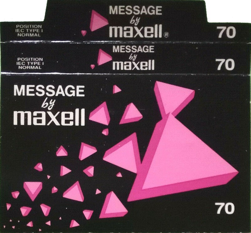 Compact Cassette Maxell Message 70 Type I Normal Europe
