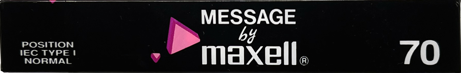 Compact Cassette Maxell Message 70 Type I Normal 1991 Italy
