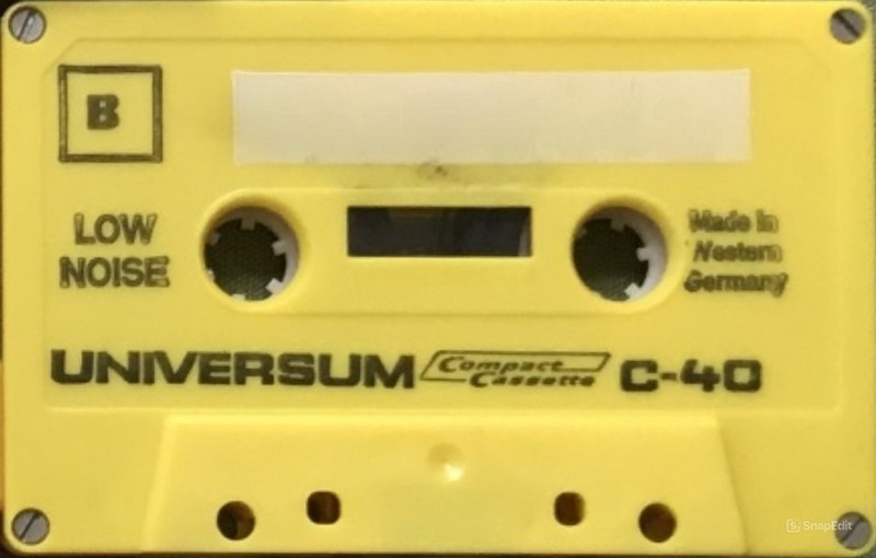 Compact Cassette Universum 40 "yellow" Type I Normal 1970 Europe
