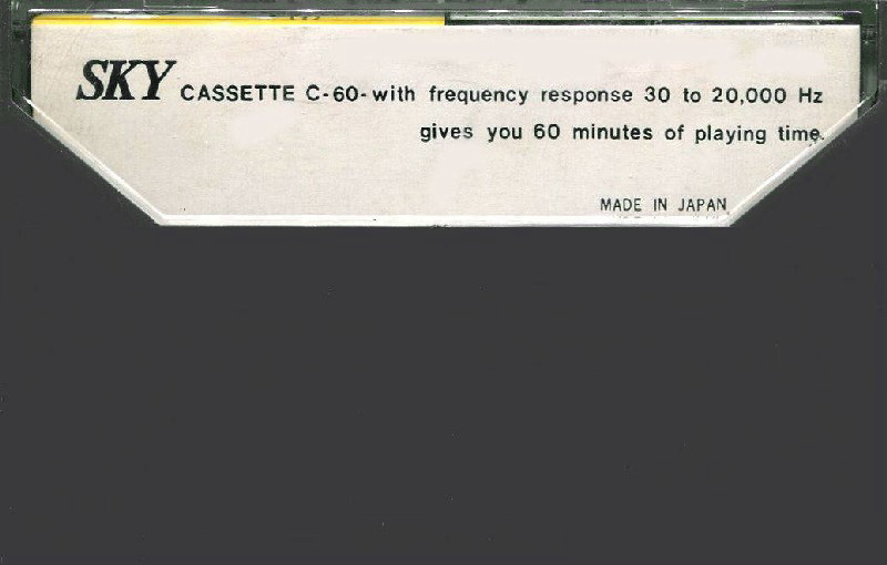 Compact Cassette Sky 60 Type I Normal Japan