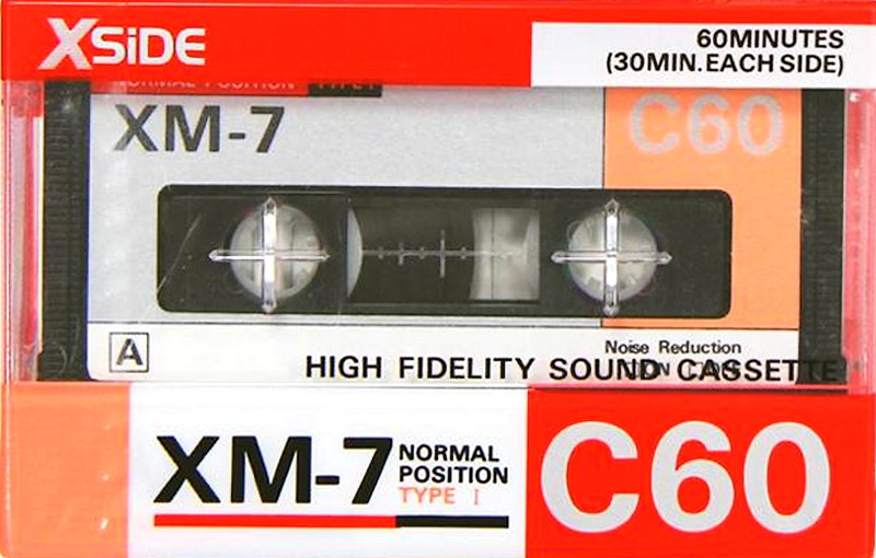 Compact Cassette Xside 60 "XM-7" Type I Normal 1980 South Korea