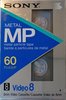 Video8, Hi8, Digital8 Sony MP 60 "P5-60MP" Type IV Metal 1987 Europe