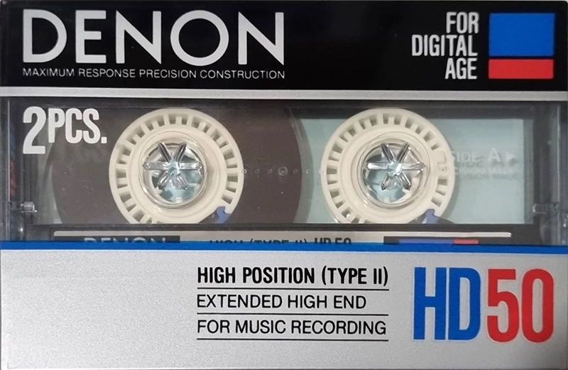 2 pack Denon HD 50 Type II Chrome 1986 Japan