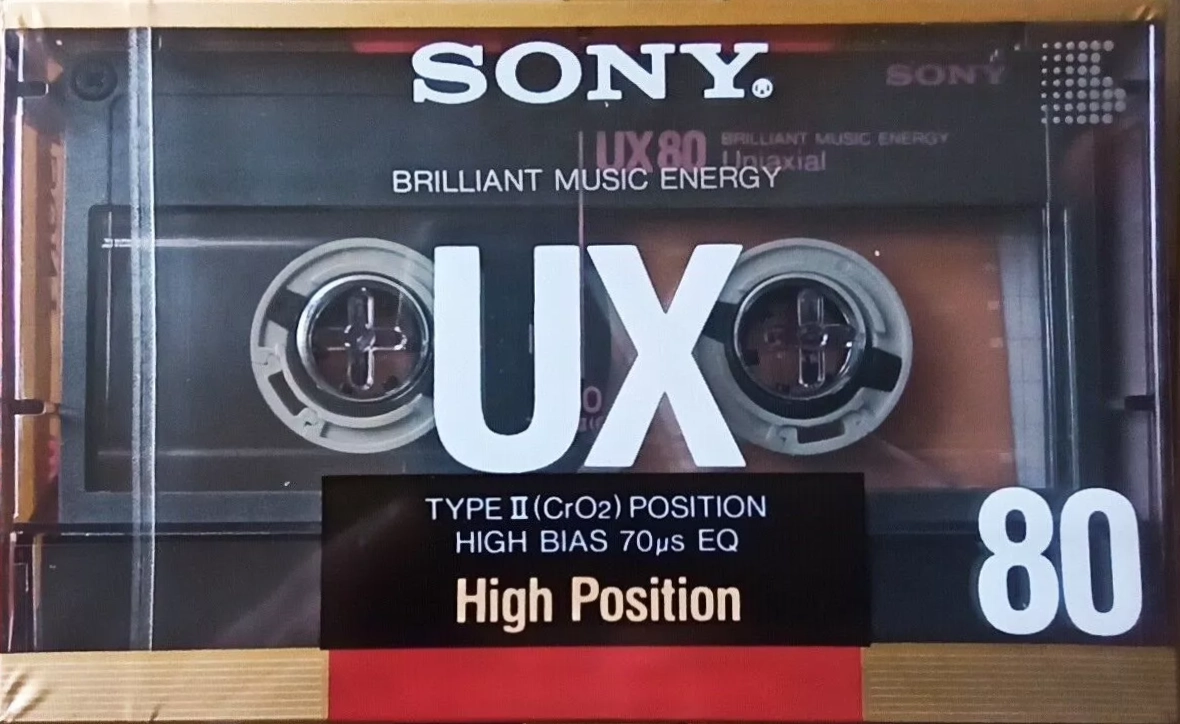 Compact Cassette Sony UX 80 Type II Chrome 1988 Japan