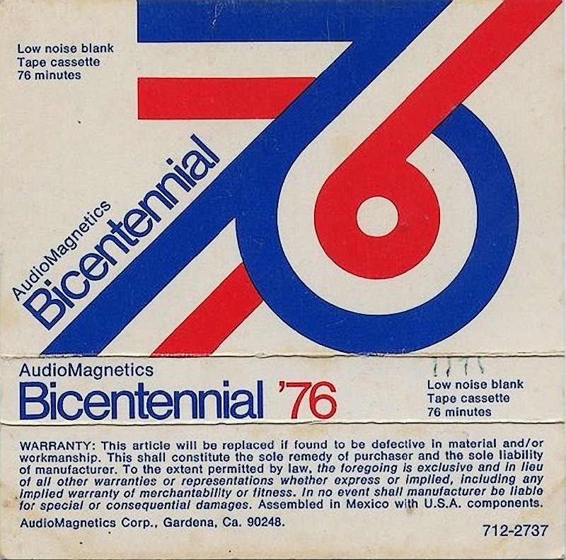 Compact Cassette:  Audio Magnetics - Bicentennial 76