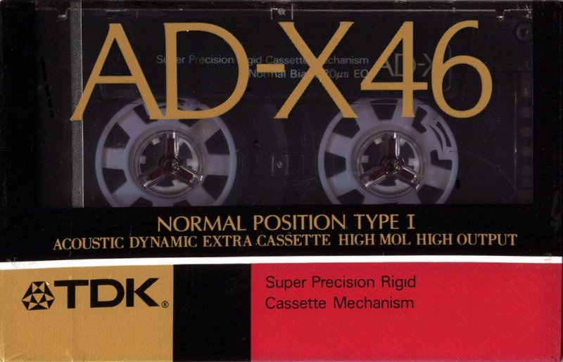 Compact Cassette TDK AD-X 46 "AD-X46K" Type I Normal 1989 Japan