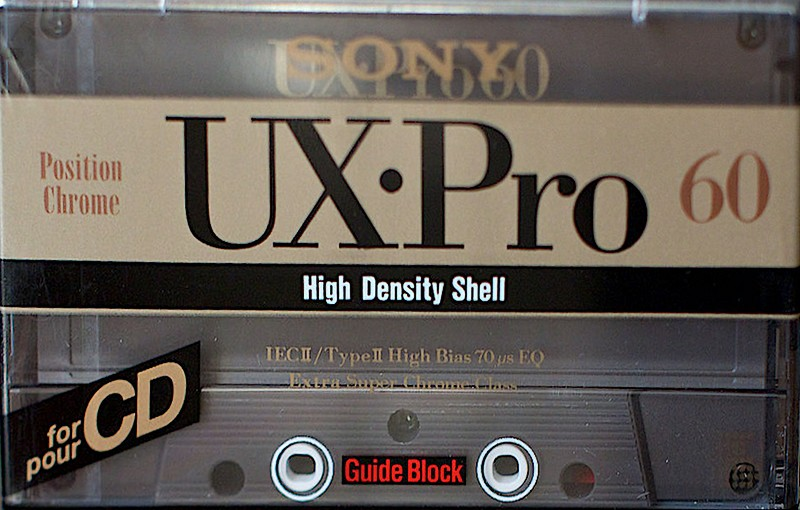Compact Cassette Sony UX-Pro 60 Type II Chrome 1992 Europe