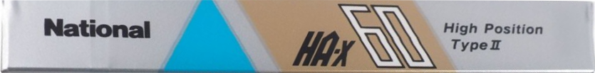 Compact Cassette National HA-X 60 "RT-HA60X" Type II Chrome 1987 Japan