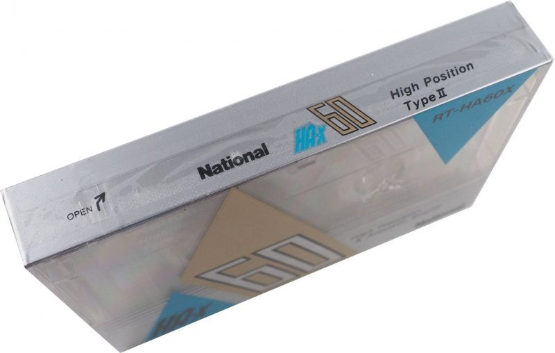 Compact Cassette National HA-X 60 "RT-HA60X" Type II Chrome 1987 Japan