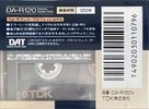 Digital Audio Tape TDK 120 "DA-R120N" Type IV Metal 1992 Japan