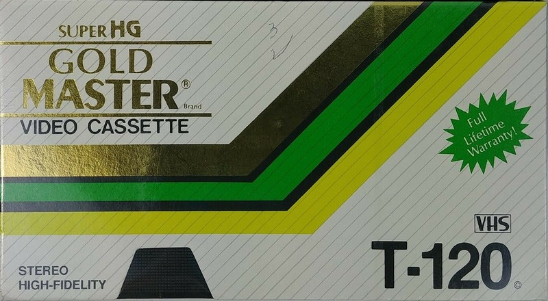 VHS, Video Home System Gold Master 120 Type I Normal USA