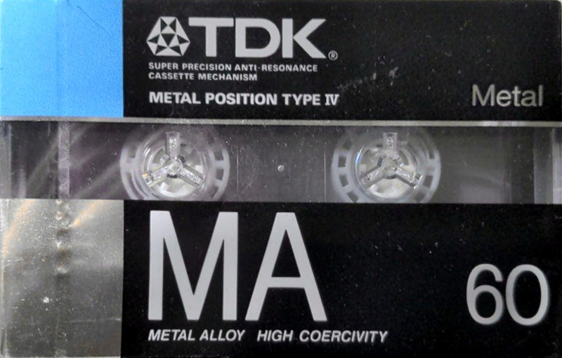 Compact Cassette TDK MA 60 "MA-60G" Type IV Metal 1987 Japan