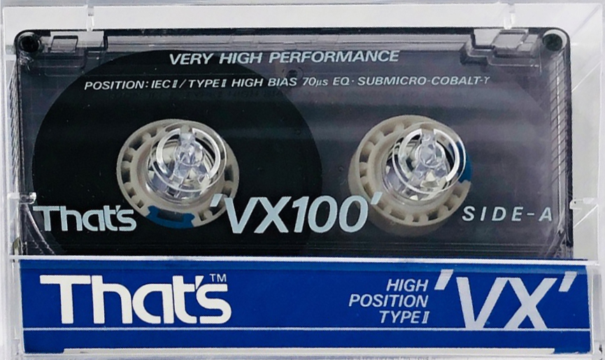 Compact Cassette Thats VX 100 Type II Chrome 1990 Europe