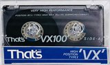 Compact Cassette Thats VX 100 Type II Chrome 1990 Europe