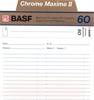 Compact Cassette BASF Chrome Maxima II 60 Type II Chrome 1989 Europe