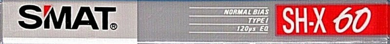 Compact Cassette Smat SH X 60 Type I Normal 1989 Europe