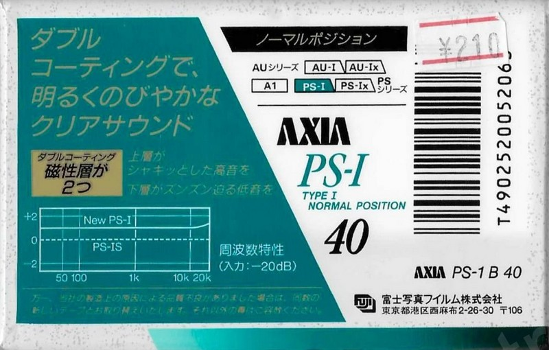 Compact Cassette: FUJI AXIA - PS-I 40