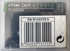 Digital Audio Tape TDK DA-R Studio 120 "DA-R1206STEA" Type IV Metal 1992 Europe