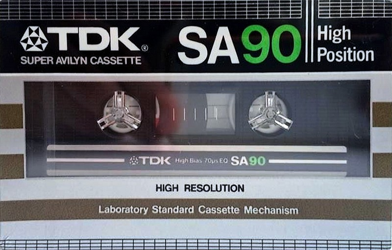 Compact Cassette TDK SA 90 Type II Chrome 1982 USA