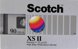 Compact Cassette Scotch XS II 90 Type II Chrome 1987 Worldwide