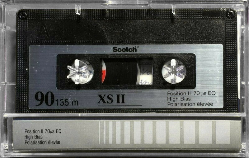 Compact Cassette Scotch XS II 90 Type II Chrome 1987 Worldwide