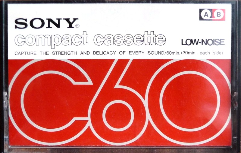 Compact Cassette Sony 60 Type I Normal 1973 Japan