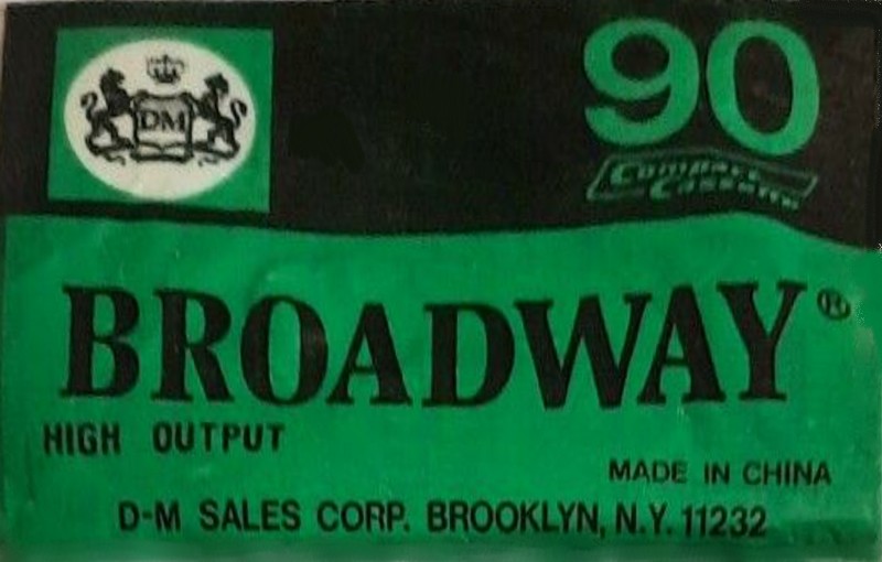 Compact Cassette Broadway 90 Type I Normal USA