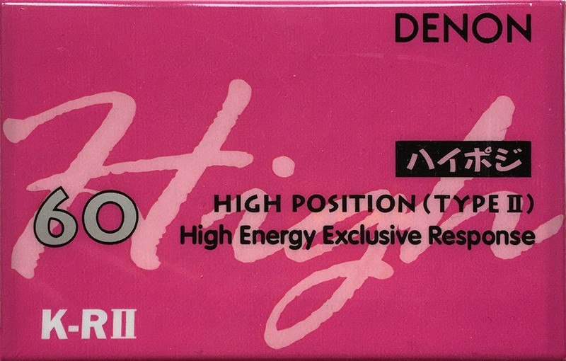 Compact Cassette Denon K-RII 60 Type II Chrome 1993 Japan