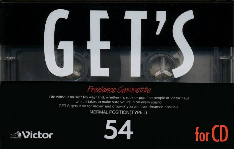 Compact Cassette Victor Gets 54 "GF-G54 BK" Type I Normal 1988 Japan