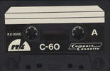 Compact Cassette RTV 60 Type I Normal Yugoslavia