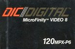 Video8, Hi8, Digital8 Dic Digital 120 "MicroFinity 120MPX-P6" Type IV Metal USA