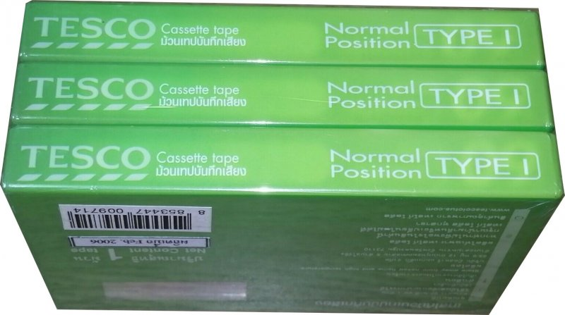Compact Cassette Tesco 60 Type I Normal 2006 Thailand